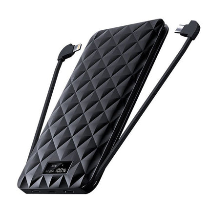 iWalk Trio 2 10000mAh With Built-in Cables - Black