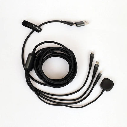 ZLOS ZC09 100 W 4-in-2 Braided Multi Charging Cable, 3 M (5 Years Warranty)