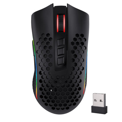 Redragon M808 Storm Pro Lightweight RGB Wireless/Wired Gaming Mouse - Black