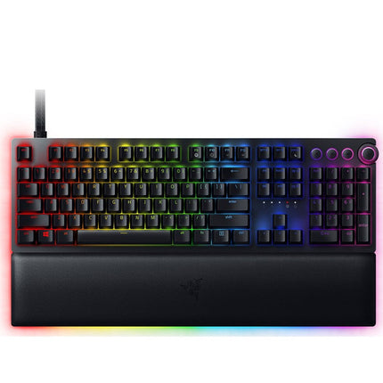 Razer Huntsman V2 Analog RGB Wired Gaming Keyboard with Analog Optical Switches (Red) Black - (US Layout)