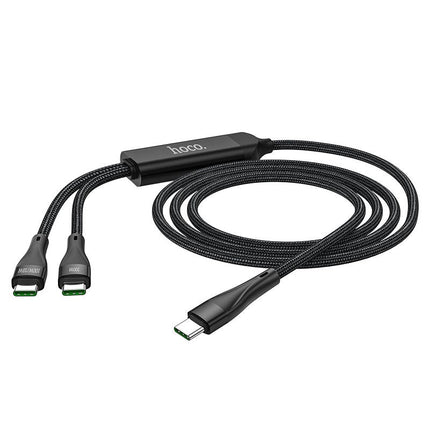 Hoco 100 W 2 in 1 Type-C Charging Cable