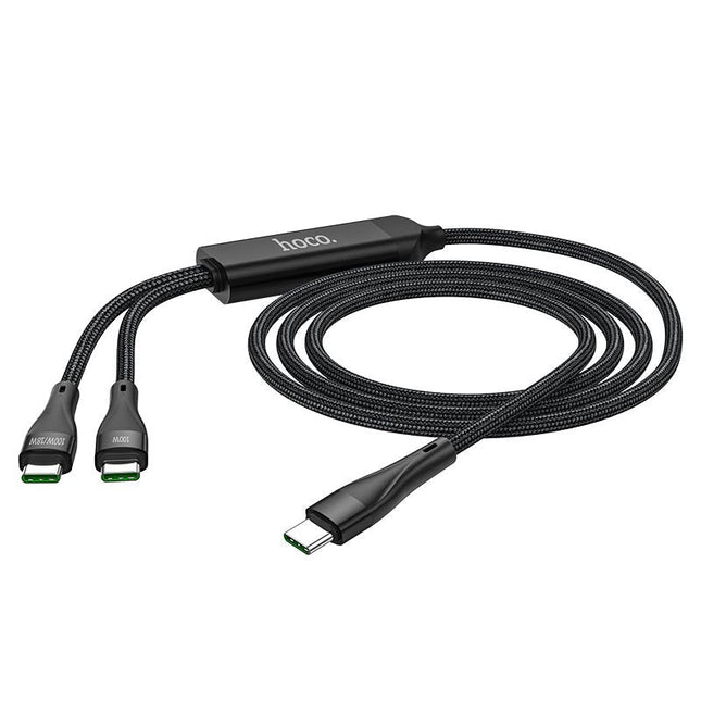 Hoco 100 W 2 in 1 Type-C Charging Cable