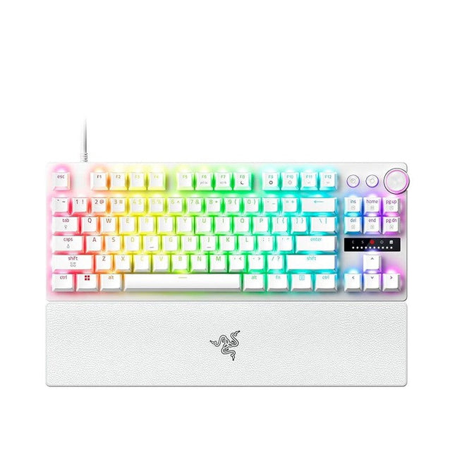 Razer Huntsman V3 Pro Tenkeyless 8 KHz Analog Optical Esports Gaming Keyboard - US Layout - White