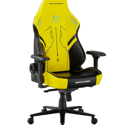 DXRacer MARTIAN Series Electric Adjustable Backrest Large Gaming Chair - Black/Yellow