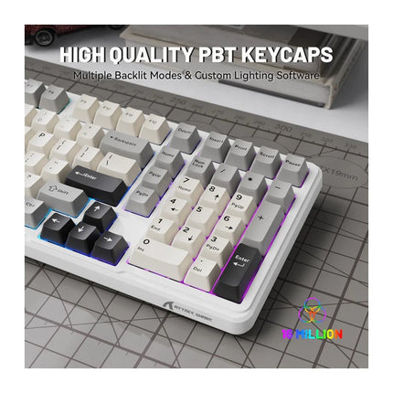 ATTACK SHARK X98 Full-size Tri-Mode (Bluetooth & 2.4 G Wireless & Type-C Wired )Wireless Mechanical Keyboard
