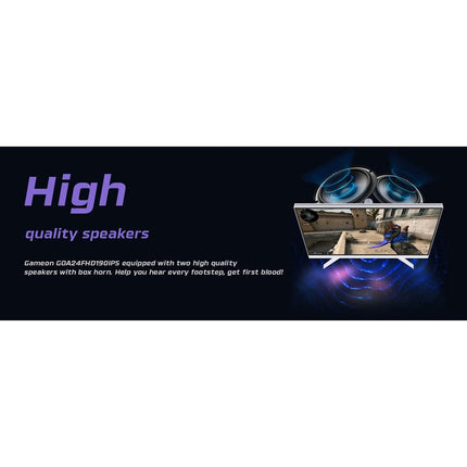 GAMEON GOA24FHD190IPS Artic Pro Series 24" FHD, 190 Hz, MPRT 0.5 ms, Fast IPS Gaming Monitor (Support PS5) - White