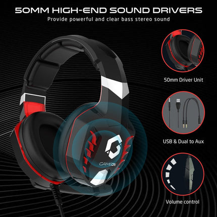GAMEON GOK901 Nightfall LED Gaming Headset - Black