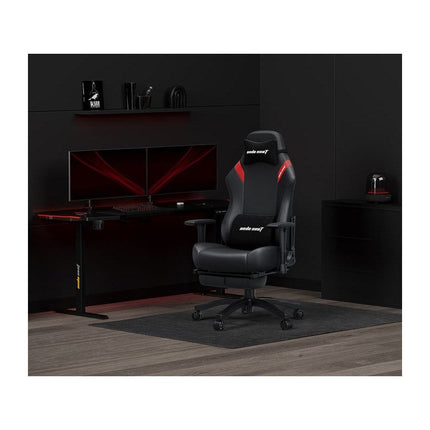 Andaseat Luna Pro with Footrest, Large Gaming Chair, PVC Leather