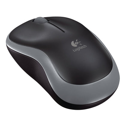 Logitech M185 Wireless Mouse, 2.4 GHz with USB Mini Receiver, 12-Month Battery Life, Compatible with PC, Laptop - Grey