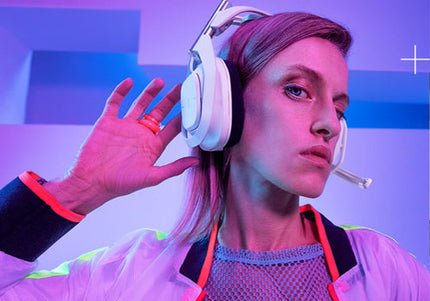 Logitech Astro A50 X LIGHTSPEED Wireless Gaming Headset + Base Station, PRO-G GRAPHENE, PLAYSYNC Across Xbox Series X|S + PS5 + PC/mac, Bluetooth, HDMI 2.1 Passthru - White