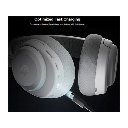 Steel Series Arctis Nova 3P Wireless Gaming Headset for PlayStation, PC, Xbox, Switch, VR, Mobile - White