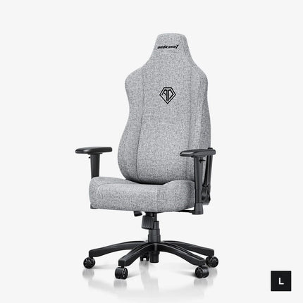 Andaseat Novis Gaming Chair, Fabric, Large - Grey