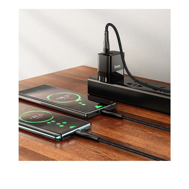 Hoco 100 W 2 in 1 Type-C Charging Cable