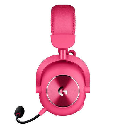 Logitech PRO X 2 Lightspeed Wireless Gaming Headset - Magenta + Logitech G PRO X 60 LIGHTSPEED Wireless RGB Mechanical Gaming Keyboard, Optical Tactile Switch - Magenta (US Layout)