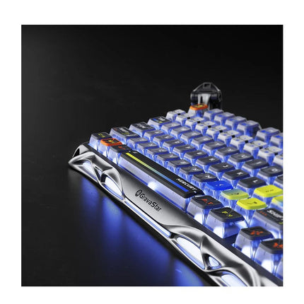 GravaStar Mercury K1 Pro 75% Wireless Mechanical Gaming Keyboard - Interstellar Silver