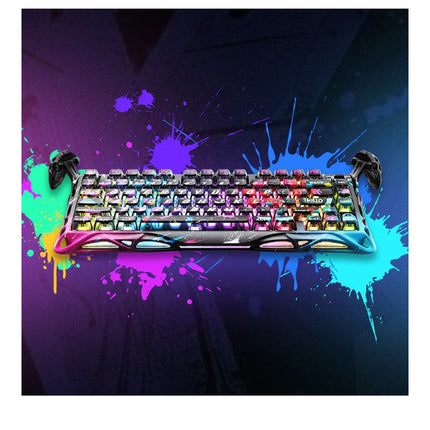 Gravastar Mercury V75 Pro 75% Hall Effect Magnetic Switch Gaming Keyboard - Neon Graffiti