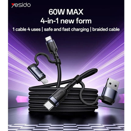 Yesido 4 in 1 Charging Cable