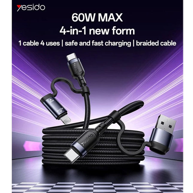 Yesido 4 in 1 Charging Cable