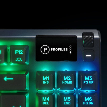 SteelSeries Apex 7 TKL RGB Mechanical Gaming Keyboard (Red Switch) US Layout - Black