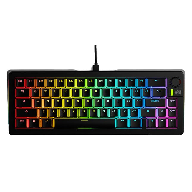 Glorious GMMK 3 65% Prebuilt Wired Mechanical Gaming Keyboard - Black (US Layout)