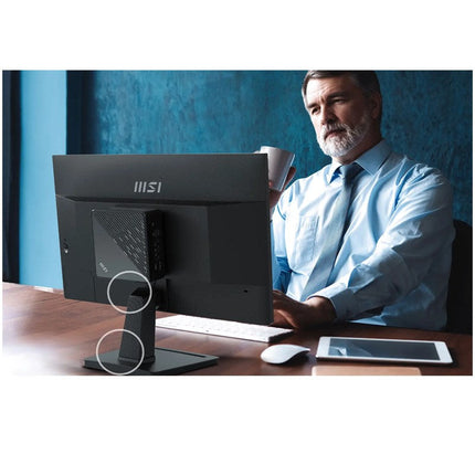 MSI Pro MP225 Business Productivity Monitor, 22" FHD IPS Display, 100 Hz Refresh Rate, 1 ms (MPRT) Response Time, Adaptive Sync Technology, 16.7 M Display Colors, Black
