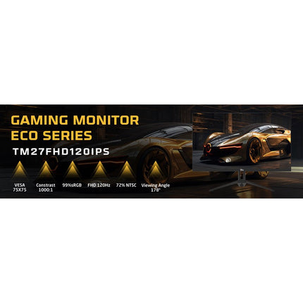 Twisted Minds ECO Series Flat 24'', FHD, 120 Hz, IPS, 1ms Gaming Monitor
