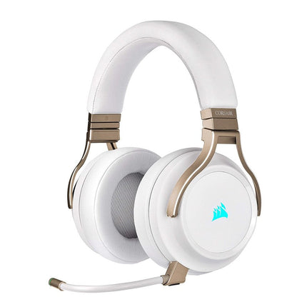 Corsair VIRTUOSO RGB Wireless High-Fidelity Gaming Headset - Pearl White