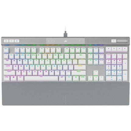 Corsair K70 PRO Wired RGB Optical-Mechanical Gaming Keyboard - White