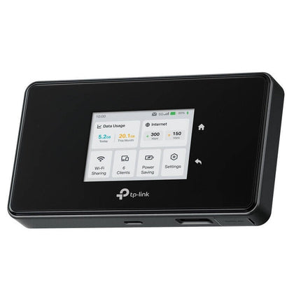 TP-Link 5G LTE Mobile WLAN Router, Tri-Band AXE3600 Network, 3.4 Gbps Download Speed, Supports up to 32 devices , Gigabit WAN/LAN Port, VPN Encryption, Black