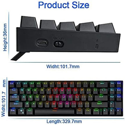 Redragon Deimos K599-KRS RGB Wireless/Wired Mechanical Gaming Keyboard - Black
