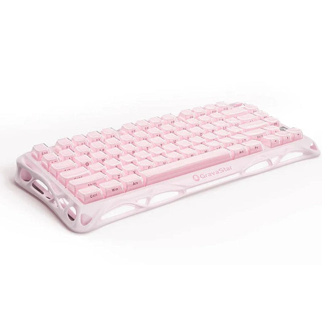 GravaStar Mercury K1 75% Wireless Mechanical Gaming Keyboard_Special Edition - Sakura Pink