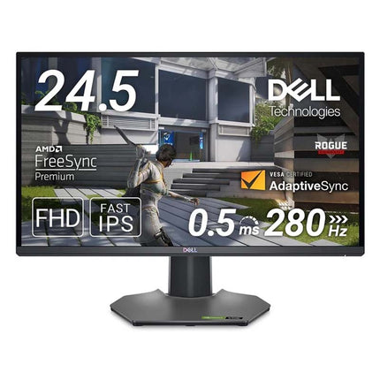 Dell G2524H 25" FHD Fast IPS, 280Hz, 0.5ms, HDMI 2.1, AMD FreeSync Premium, G-SYNC Compatible Gaming Monitor - Black