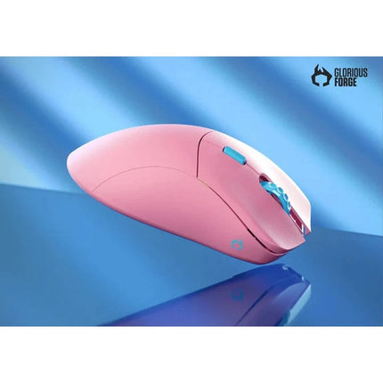 Glorious Model D PRO Wireless Gaming Mouse - Flamingo Pink - Forge Glorious GMMK2 65% Pre-Built Wired RGB Mechanical Gaming Keyboard - Pink, US Layout