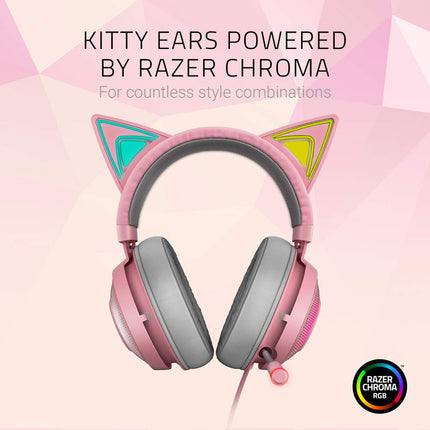 Razer Kraken Kitty Chroma USB Gaming Headset - Quartz