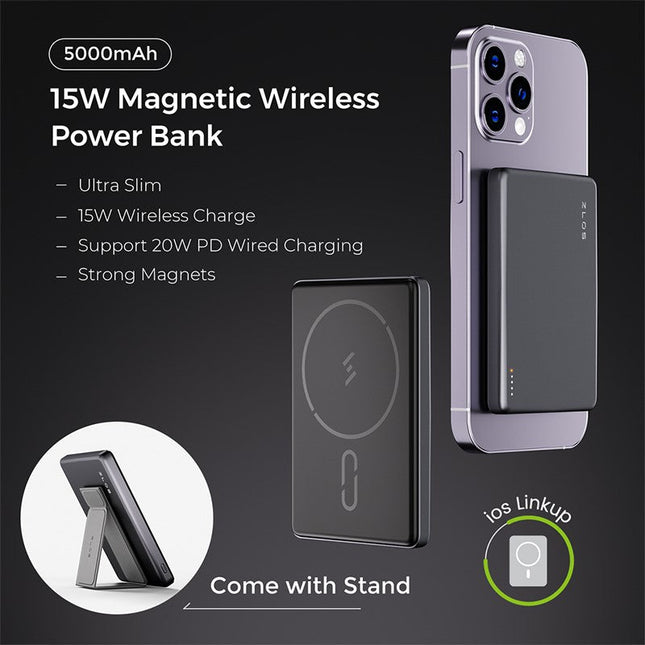 ZLOS TB05 15W 5000 mAh Magnetic Wireless Power Bank (2 Years Warranty)
