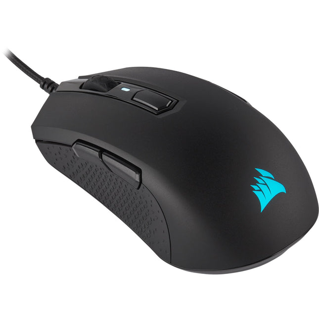 Corsair M55 RGB PRO, Optical, 12000DPI Ambidextrous Multi-Grip Gaming Mouse - Black