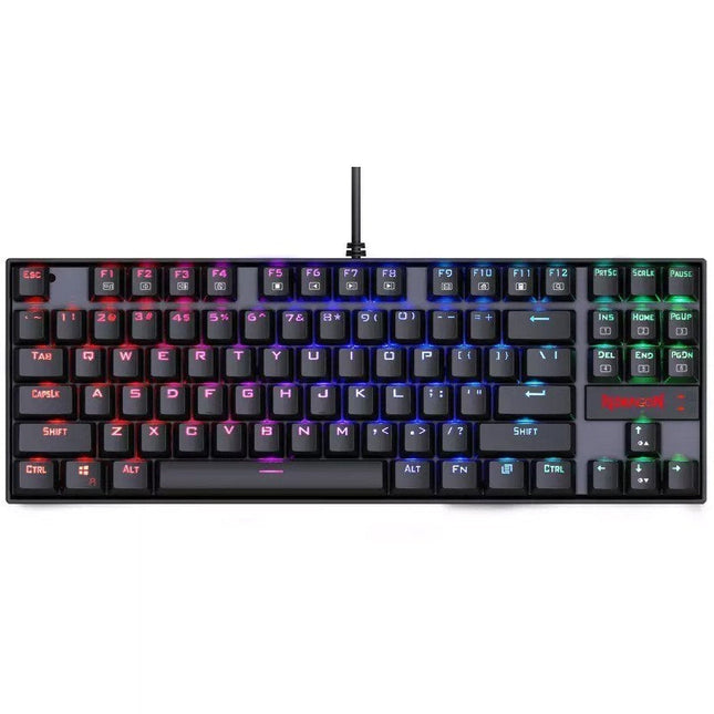 Redragon KUMARA K552 RGB TKL Wired Mechanical Gaming Keyboard (Blue Switch) - Black
