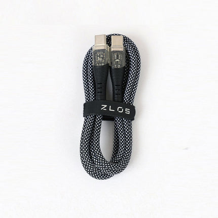 ZLOS ZC03 66W USB-C to USB-C Transparent Braided Cable, 1 M (5 Years Warranty)