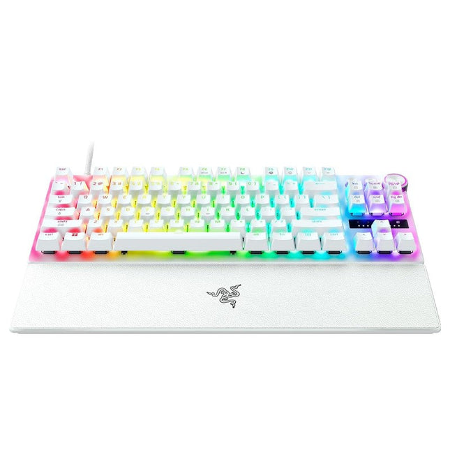 Razer Huntsman V3 Pro Tenkeyless 8 KHz Analog Optical Esports Gaming Keyboard - US Layout - White