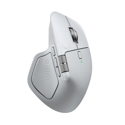 Logitech MX Master 4 Advanced Wireless/Bluetooth Mouse for Mac - White/Silver