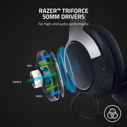 Razer Kaira X Wired Headset for PlayStation 5 / PC - White