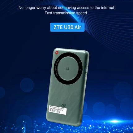 ZTE 5G Portable WiFi Mobile Router U30 Air, Intelligent Dual Network up to 650Mbps, NFC One Touch Connect, 4500mAh Large Battery Unlock - Global Version