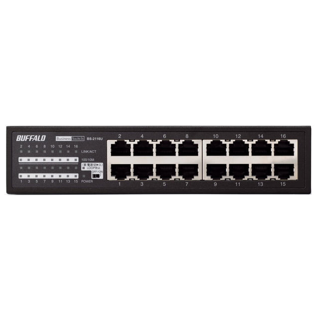 Buffalo BS-2116U Multi Layer 16 Ports Switch 10/100 Mbps