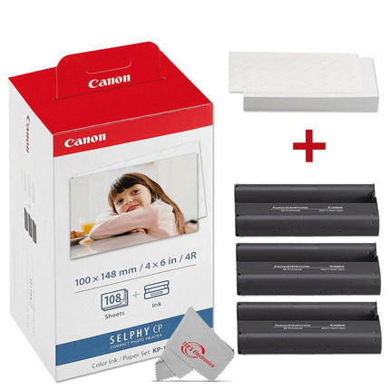 Canon KP-108IN Color Ink and Paper Set for SELPHY Printers