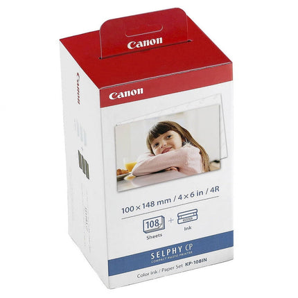 Canon KP-108IN Color Ink and Paper Set for SELPHY Printers