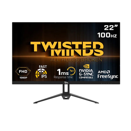 Twisted Minds TM22FHD100IPS 22" FHD IPS, 100Hz, 1ms Gaming Monitor - Black