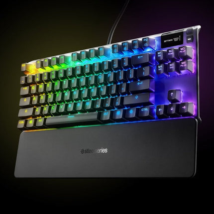 SteelSeries Apex 7 TKL RGB Mechanical Gaming Keyboard (Red Switch) US Layout - Black