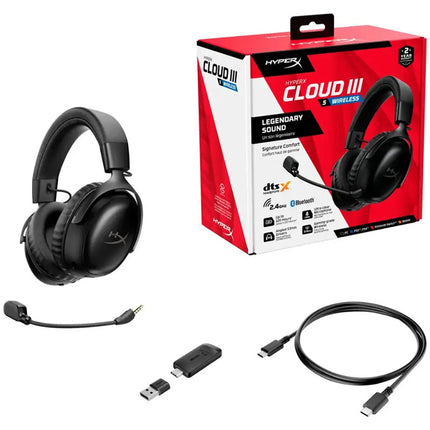 HyperX Cloud III S Wireless Gaming Headset for PC, Mac, PS4/PS5, Mobile, Switch - Black