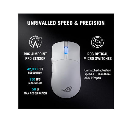 Asus ROG Harpe II Ace Ultralight Wireless Gaming Mouse - White