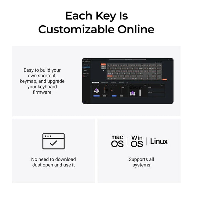 Keychron Q6 HE QMK Wireless Keyboard Gateron double-rail magnetic switch 2.4 GHz / Bluetooth / Type-C wired (Arabic Layout)